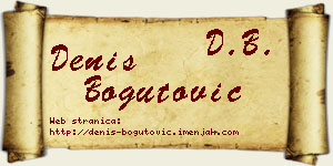 Denis Bogutović vizit kartica